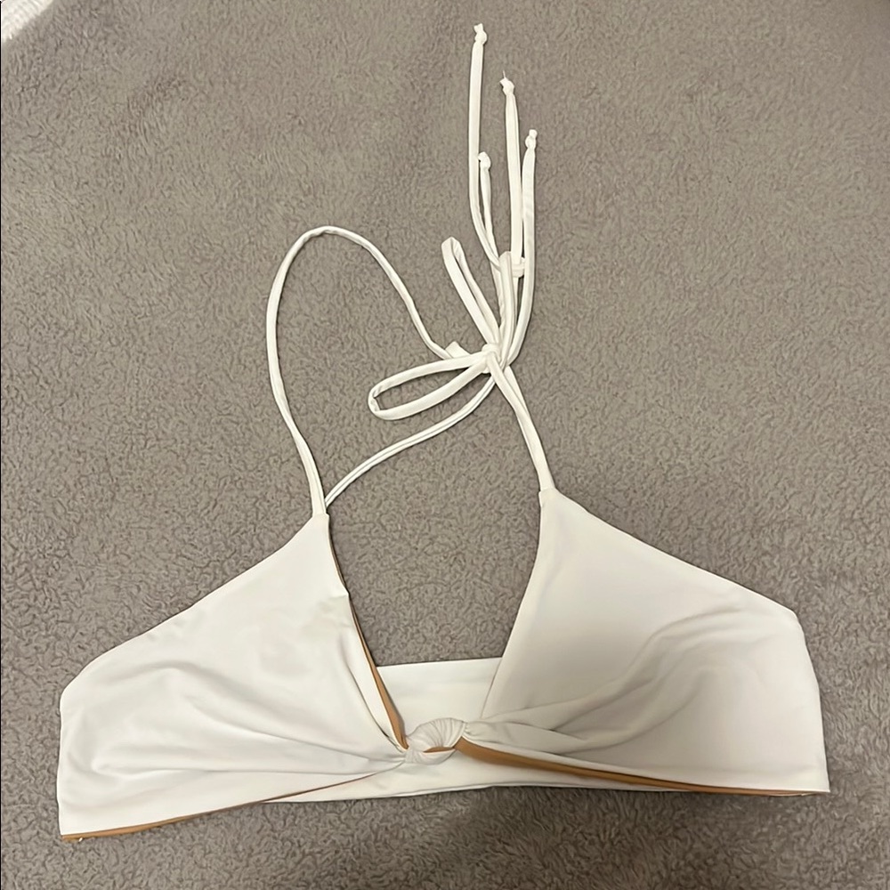 Elegant White Bikini Top